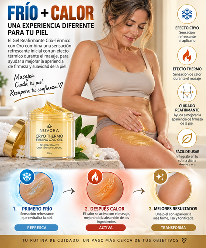 CRYO THERMO GOLD | Gel Corporal Reafirmante 200 g